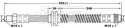 BORG & BECK Bremžu šļūtene BBH7175